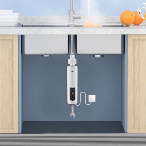 Chauffe-eau électronique instantané Chauffe-eau compact Unité de douche pour cuisine Chauffe-eau instantané 3,5 kW Unité de douche pour salle de bain