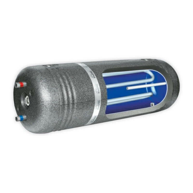 Ballon échangeur préparateur d'eau chaude sanitaire horizontal mural mixte Kospel 80L
