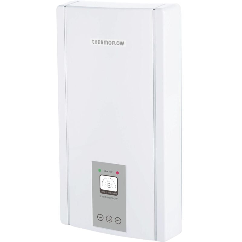 Thermoflow - Chauffe-eau instantané à commande entièrement électronique elex 3 en 1 18 21 24 kw