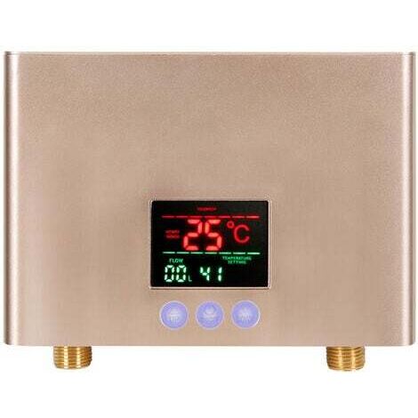 Chauffe-eau instantané 3000W – Tension 220V – Commande tactile avec télécommande – Étanchéité IPX4 – Pour installation murale