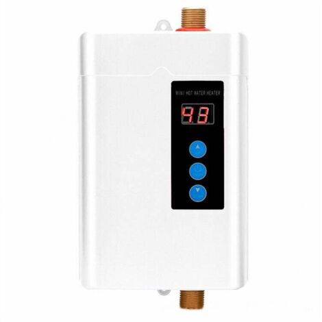 Chauffe-eau instantané 4000W 220V – Système d'eau chaude pour cuisine et douche – Compact 240x135x65mm – Protection anti-sec et surchauffe