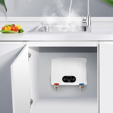 SENDERPICK Chauffe-eau instantané électrique 220V 5.5KW sous évier, étanche et résistant à la pression