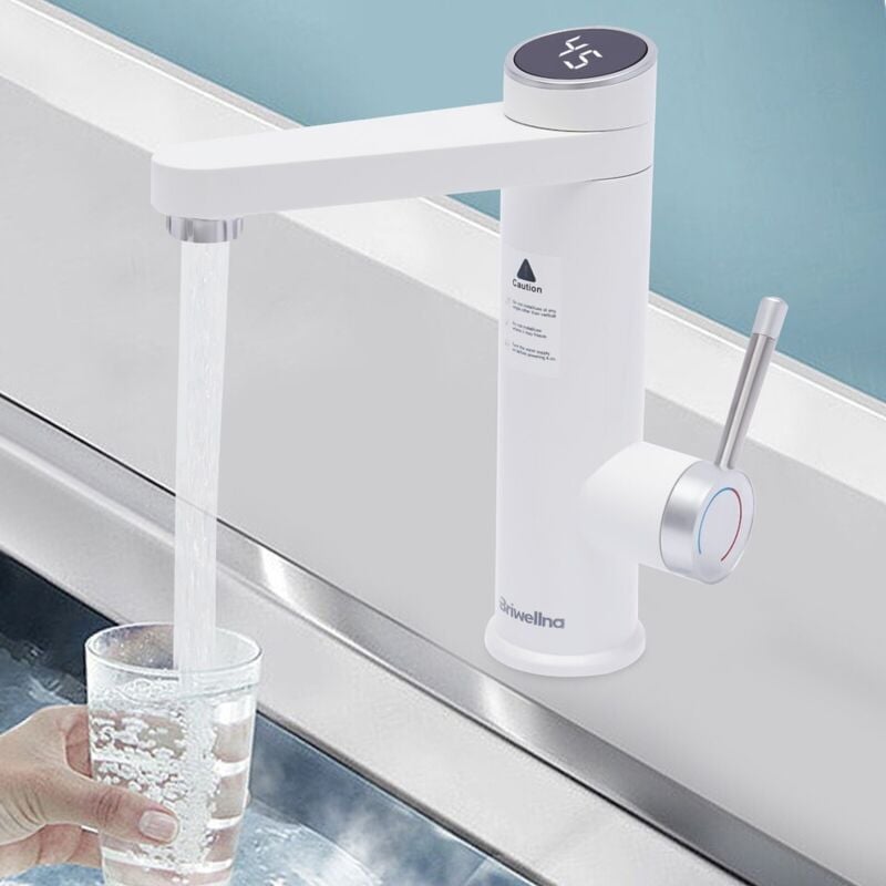 Chauffe-eau instantané Robinet électrique cuisine salle de bain lavabo eau chaude 3200W