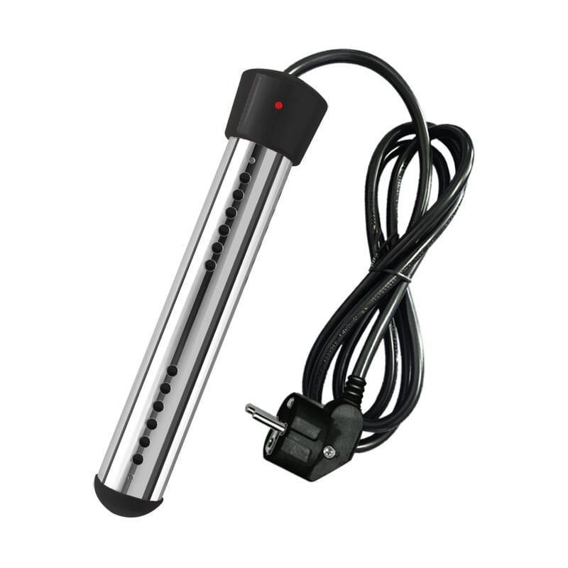 Tinor - Chauffe-eau électrique 2500W avec tension par immersion, chauffe-eau de piscine, chauffe-eau portable, adapté pour étangs, seaux,230V(Noir)