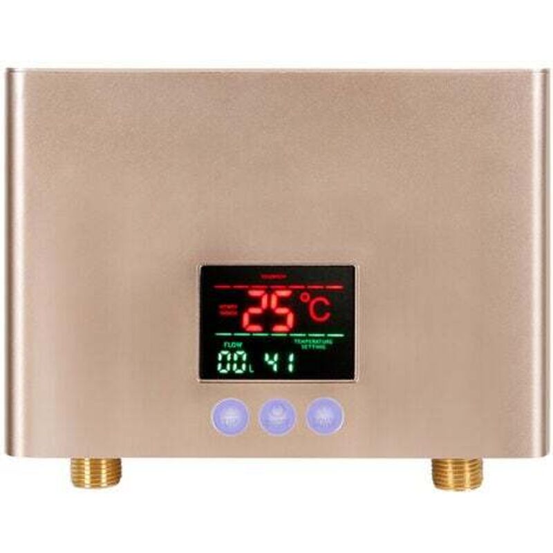 Qpuion - Chauffe-eau électrique instantané, mini intelligent inverter thermostat petit chauffe-eau commande tactile + télécommande grand écran