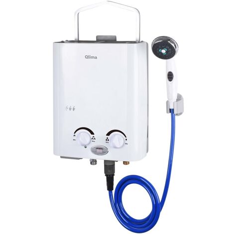 Chauffe-eau portable à gaz PGWH 1010 Blanc Qlima - Blanc
