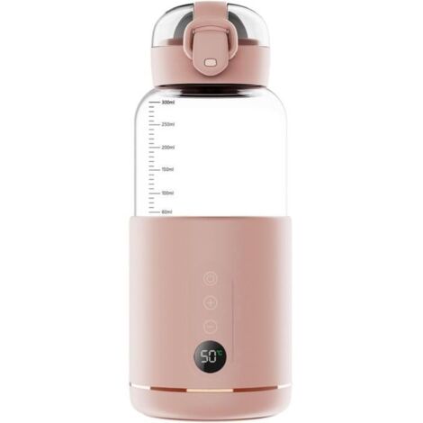Chauffe-Eau portatif,Chauffe-Eau Portable pour Formule bébé Capacité de 300 ML,Chauffe biberon Nomade sans Fil