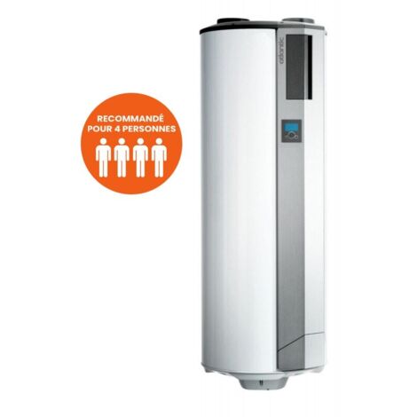 Chauffe-eau thermodynamique ATLANTIC Aquacosy vertical mural 200L Connecté