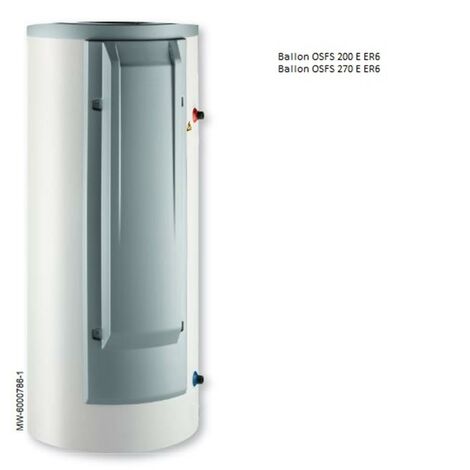 Oertli – Chauffe-eau thermodynamique 270L vertical sur socle – Classe A+ – Résistance électrique 2,4 kW – Température jusqu'à 65°C