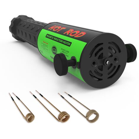 Chauffe-induction Solary vert pour retrait de boulons, kit de chauffe-induction magnétique 1100W 220V pour enlever les vis rouillées, outil de retrait d’écrous avec 3 bobines, chauffages CVC et access