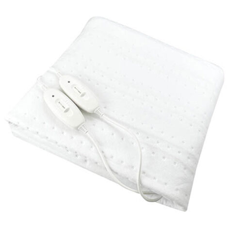 Chauffe-lit électrique 120w 2 commandes 160x140cm 400060006 gsc