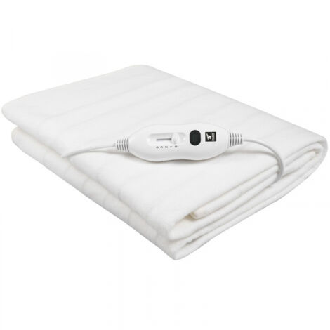 Chauffe-lit électrique 60w 1 télécommande 150x80cm thulos