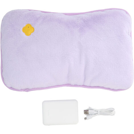 Chauffe-mains intelligent à température constante avec batterie USB rechargeable pour bureau et maison - Violet