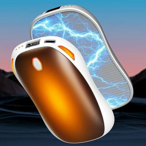 Chauffe-mains magnétique, chauffe-mains rechargeable 10000 mAh électrique avec chargeur USB, chauffe-mains portable pour sports d'intérieur, extérieur, ski, escalade, randonnée