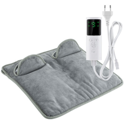 Chauffe-pieds électrique à placer sous le bureau, pour homme et femme, 9 niveaux de chauffage, minuterie à 4 niveaux, arrêt automatique, idéal pour l'hiver, la maison, le bureau et l'intérieur.