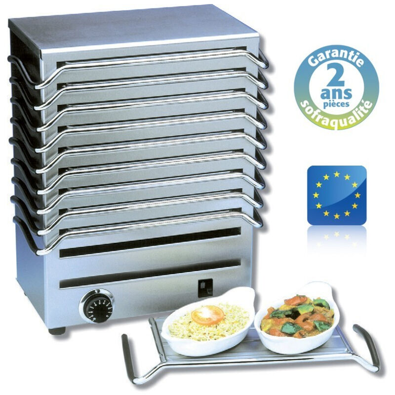 Chauffe plat à 10 plaques - Sofraca