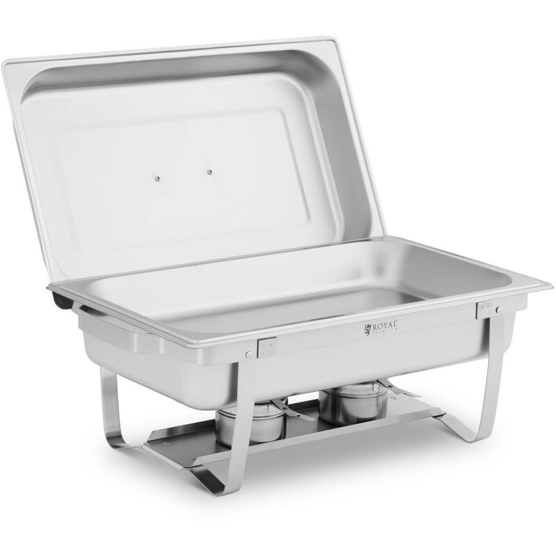 Chauffe-plat professionnel 9 l 2 brûleurs pour pâte à brûler 500 x 300 x 60 mm