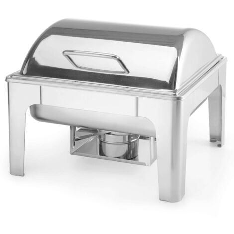 Chauffe-plats pour pâte à bougie, acier poli, GN 2/3