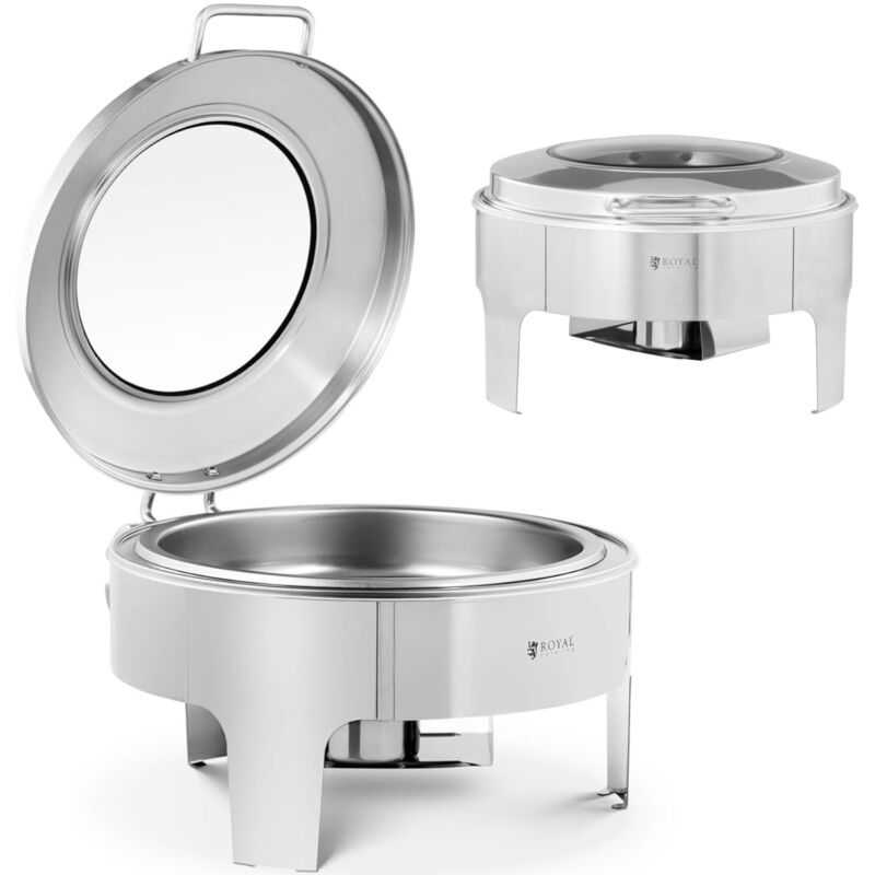 Chauffe-plats rond pour pâtes avec un couvercle et une fenêtre de diamètre. 39 cm 5,8 l