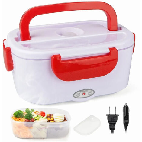Chauffe-repas électrique portable 40W étanche pour voiture et maison, 1.5L, 12V/110V, pratique à transporter
