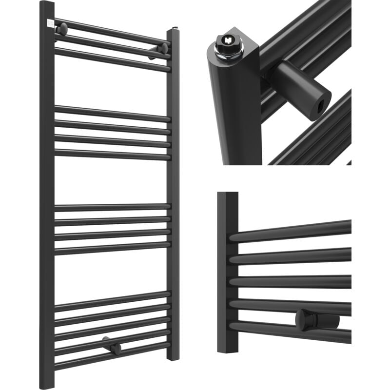 Granitan - Chauffe salle de bain 50110 cm noir calorifier drabinkowy moderne puerto 85035985