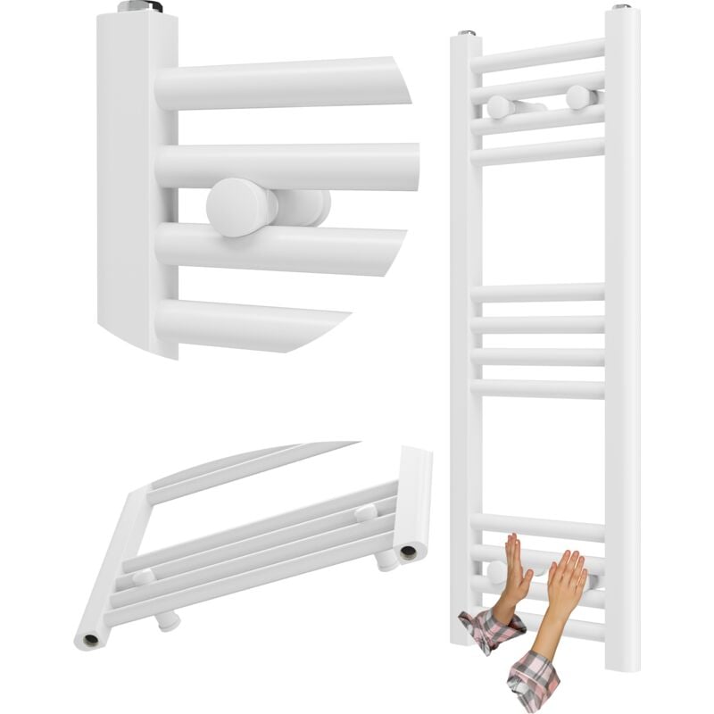 Granitan - Chauffe salle de bain blanc double 30x80 cm calorifer new breno 85035992