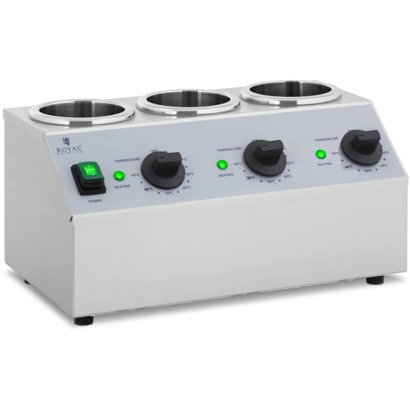 Royal Catering - Chauffe Sauce Bouteille 3 Bouteilles De 1 l Sauces 40 à 90 °c 550 w