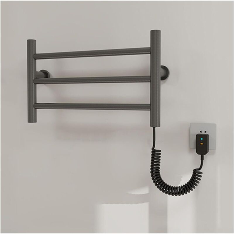 Chauffe-serviettes électrique pour salle de bain 35 w, sèche-serviettes mural en acier inoxydable - Petit radiateur à température constante enfichable