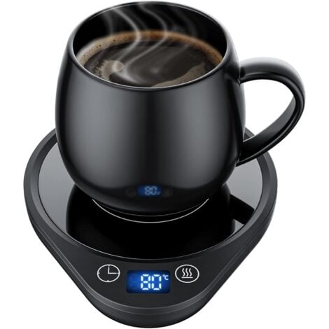 Chauffe-Tasse à café avec 3 réglages de température Chauffe-Boissons électrique Arrêt Automatique, Chauffe-café, thé et Lait pour Bureau à Domicile (Pas de Tasse)