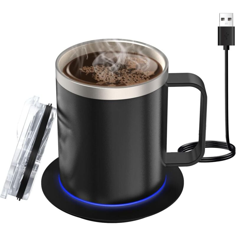 Chauffe-tasse à café électrique usb 300 ml pour la maison et le bureau, chauffage à température constante du café et du thé