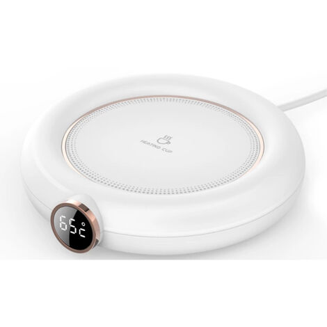 Chauffe-tasse à café pour bureau arrêt automatique USB, chauffe-boissons électrique pour café, cacao, thé, lait blanc