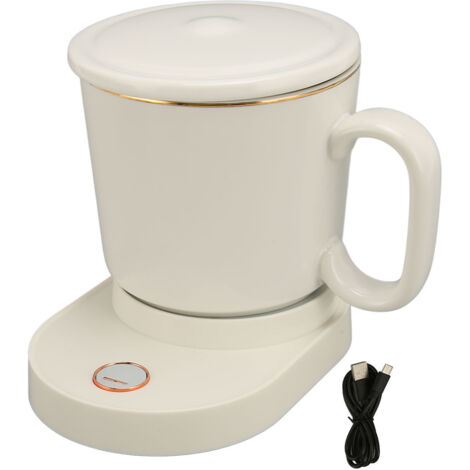 Chauffe-tasse électrique intelligent avec agitation automatique et interface Type-C, température constante pour bureau et maison