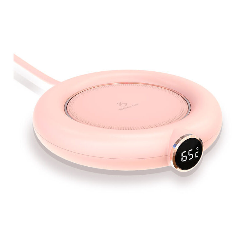 Chauffe-tasse électrique pour café, lait, convient pour la maison et le bureau, rose