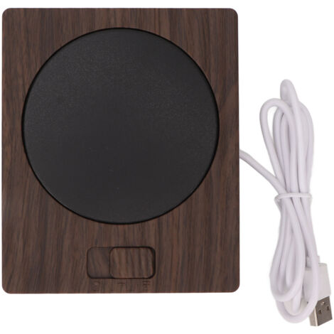 Chauffe-tasse électrique USB avec 2 niveaux de température réglable pour thé, lait ou café