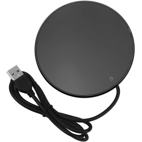 Chauffe-tasse USB intelligent 3 niveaux 55°C, noir - Bureau, voyage, maison