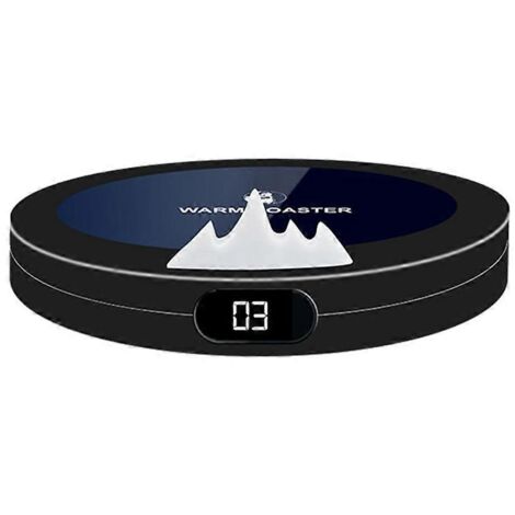 Chauffe-tasses intelligent 10W à chauffage rapide - Noir