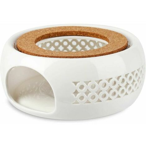 Chauffe-théière en céramique, design sculpté creux, chauffe-café, convient à la conservation de la chaleur du thé et du café