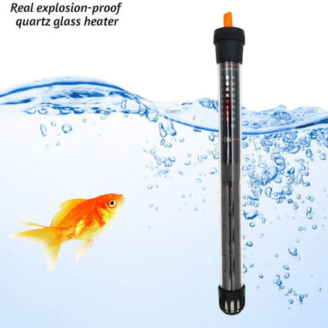 Chauffeur d'aquarium 50W, chauffage automatique et constant, tube de verre résistant, pour bassins d'eau douce et d'eau salée