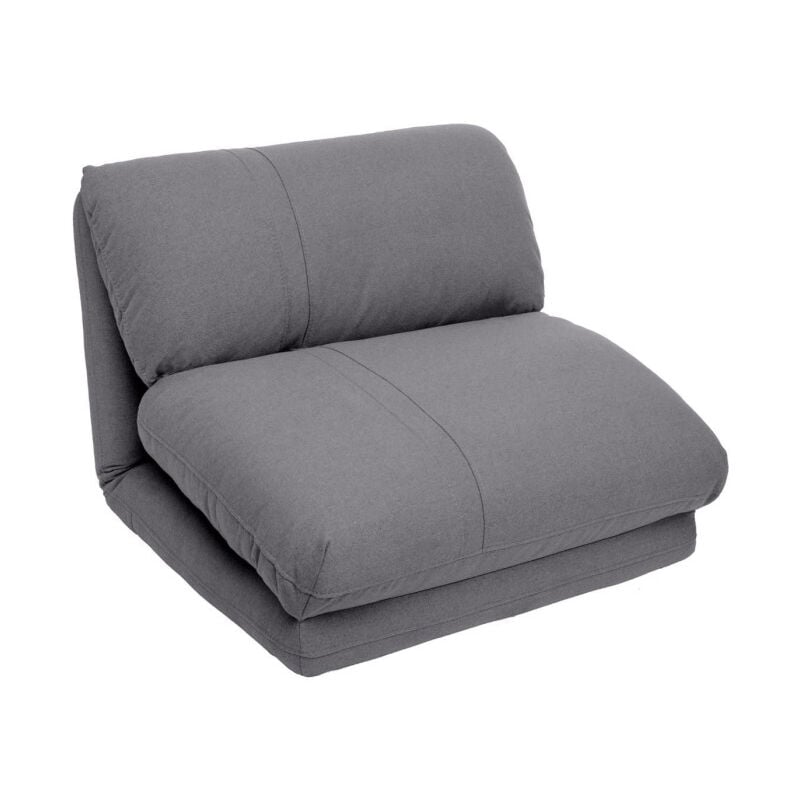 Atmosphera - Chauffeuse Convertible 1 Place 'Marza' 78cm Gris