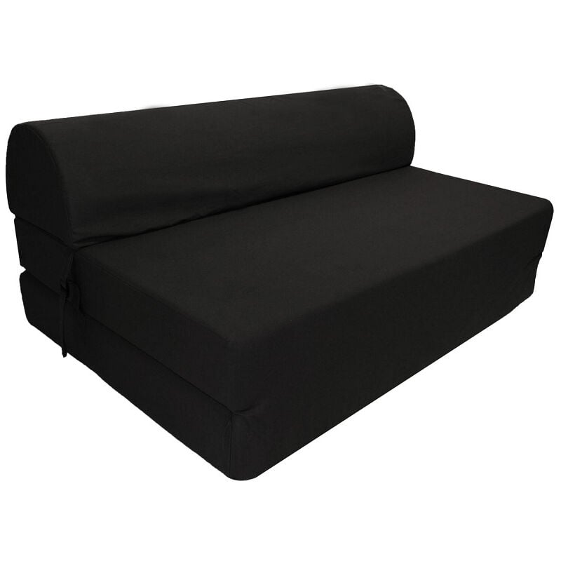 Banquette chauffeuse 2 places Coton - Noir