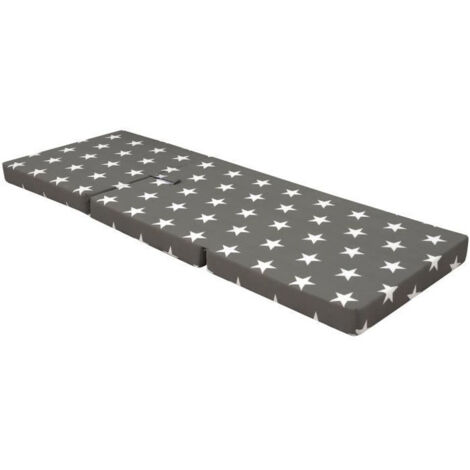 Chauffeuse pliante SAMBA SAMBA LIGHT 190 x 70 x 9 cm Gris motif étoiles