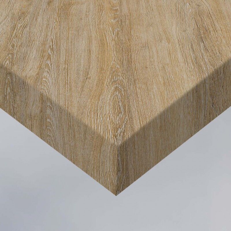 DIMEXACT - Papier adhésif imitation chêne brun clair - 122 cm x 1 m - En Rouleau