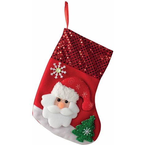 Chaussette de Noël Père Noël Taille : 25 cm
