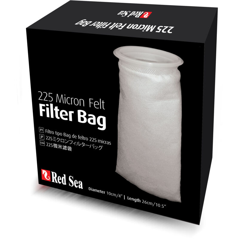 Chaussette filtrante Red SEA - 225 microns Sac filtrant en feutre - 100 (4'')/260 (10,5'')