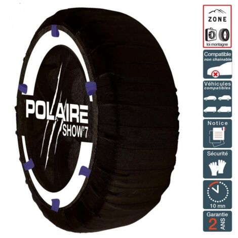 Chaussette neige hiver ultra résistante montage facile pour pneu 200/55R340 POLAIRE 0S12-S7IA-35
