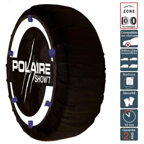 Chaussette neige ultra résistante montage facile pour pneu 670R14 Polaire  0S84-S7IA