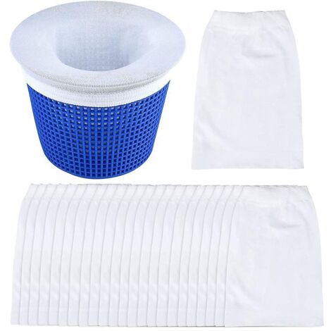 chaussette Skimmer Piscine 30 Pice, Chaussettes Skimmer Reutilisable Pour Panier Skimmer, Filtre Skimmer Piscine Pour Skimmer Piscine, Prefiltre S
