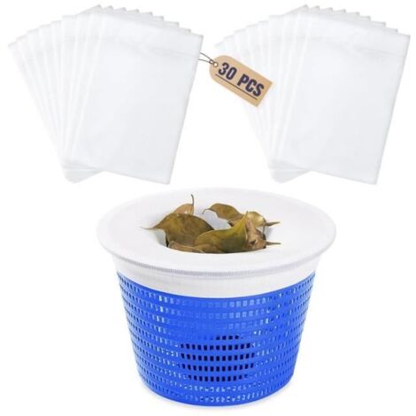 Chaussette Skimmer Piscine - 30 Pièces - Réutilisable - Haute Qualité - Ultra Fine