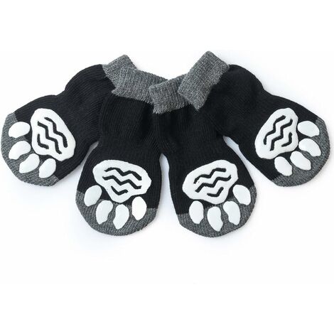 Chaussettes antidérapantes d'intérieur Pet Heroic pour chiens et chats - 8 tailles du S au 5XL pour animaux petits-géants - Protection des pattes et traction grâce au gel de silicone thsinde