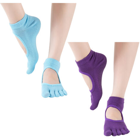 Chaussettes antidérapantes Grip pour Pilates, Barre, Yoga, Ballet